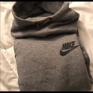 Nike cowl neck gray sweatshirt